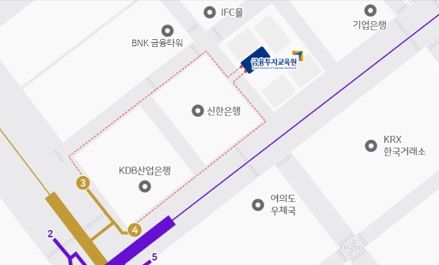 금융투자교육원 위치 지도 - 모바일용